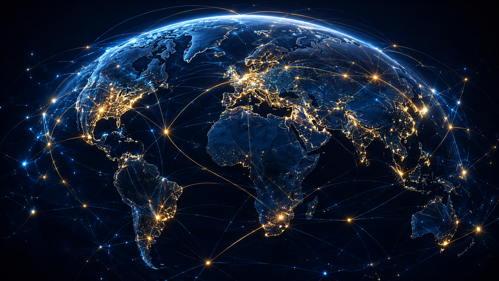 Global network of connected data nodes